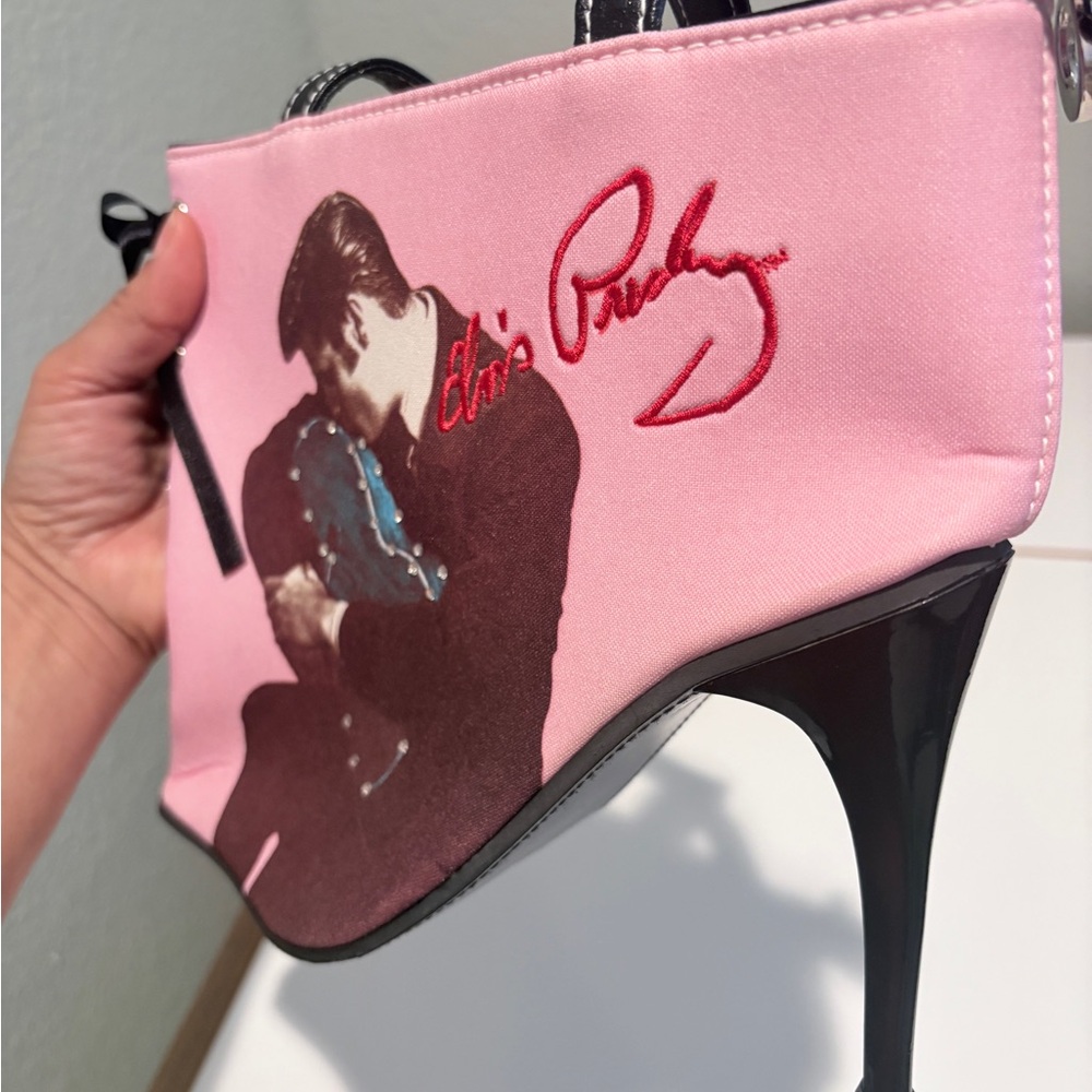 Ashley By 26 International Pink and Black Top-Handle Tote - Picture 6 of 12